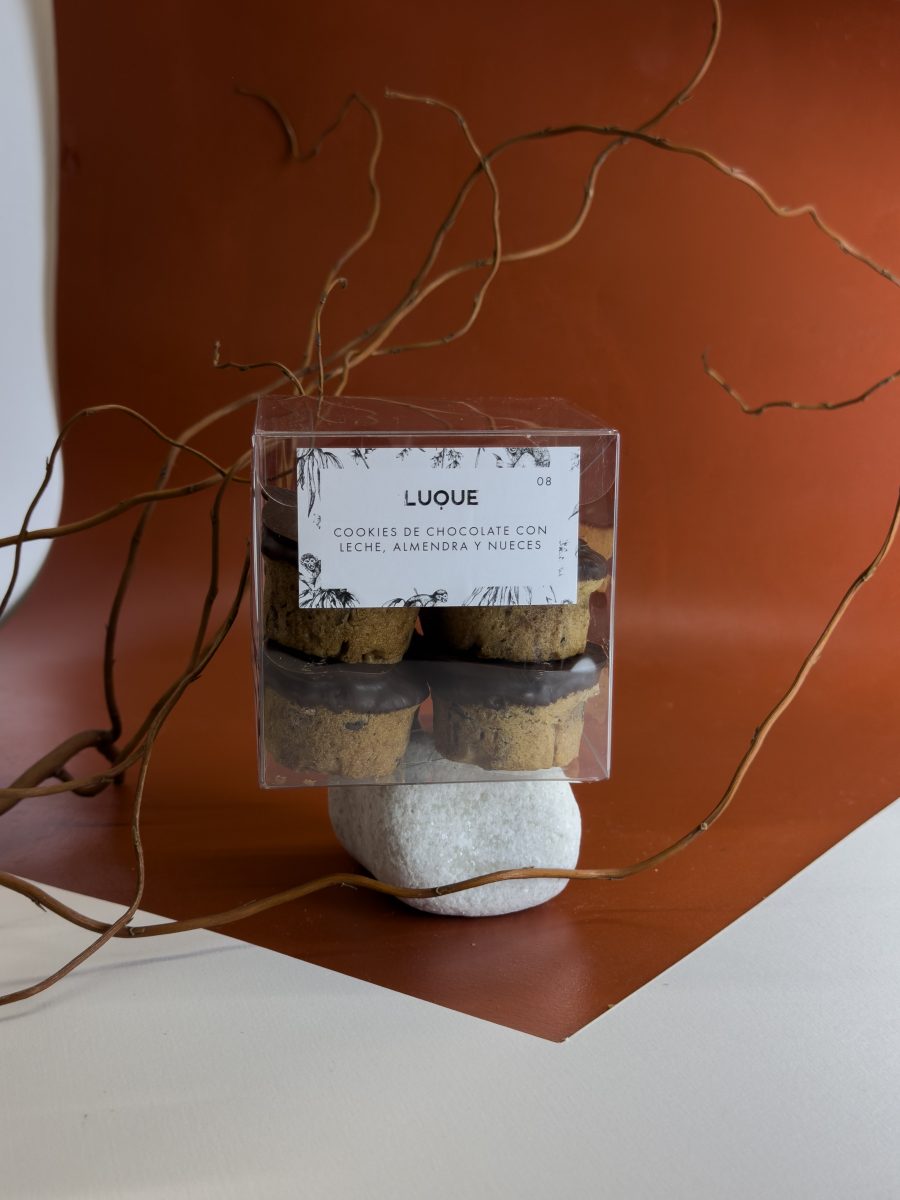 Cookies de nueces con choco negro y chocolate 54%