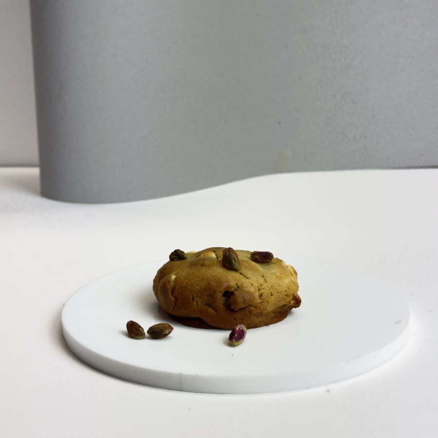 Cockies de pistacho y chocolate blanco